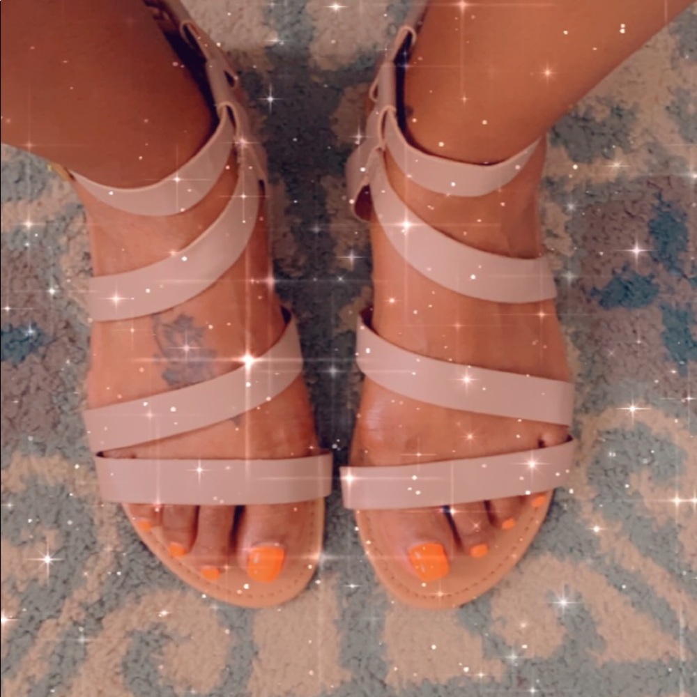 Blush Ankle strap sandals
